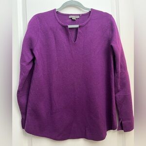 Merrich Wool Blend Purple Sweater | Medium | Soft Knit Pullover